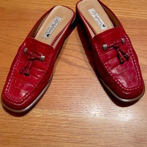 Red Brighton mules/loafers